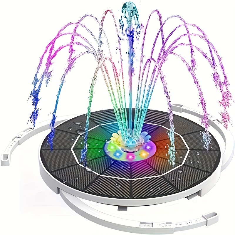 Aquarium Fish Bowl - 3.5W LED Solar Fountain with Battery,