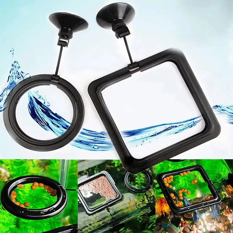 Aquarium Fish Auto Feeder - 1-5pcs Aquarium Feeding Ring Fish Tank