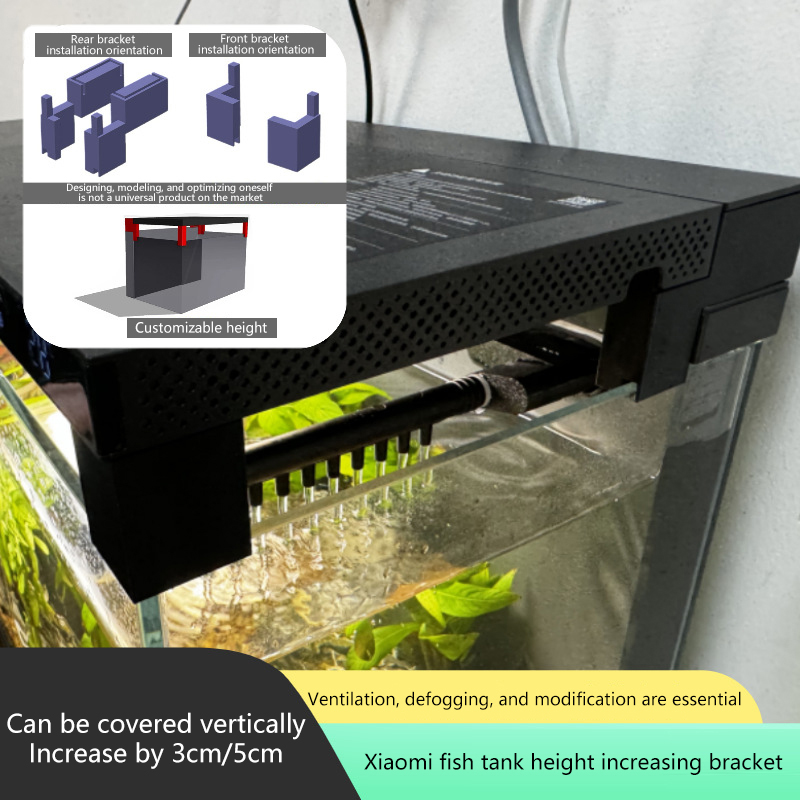 Aquarium Fish Elevator - Standable Lid Riser Bracket Set for