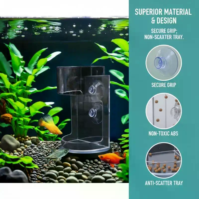 Aquarium Fish Auto Feeder - Aquarium Feeder Ring Set - Floating