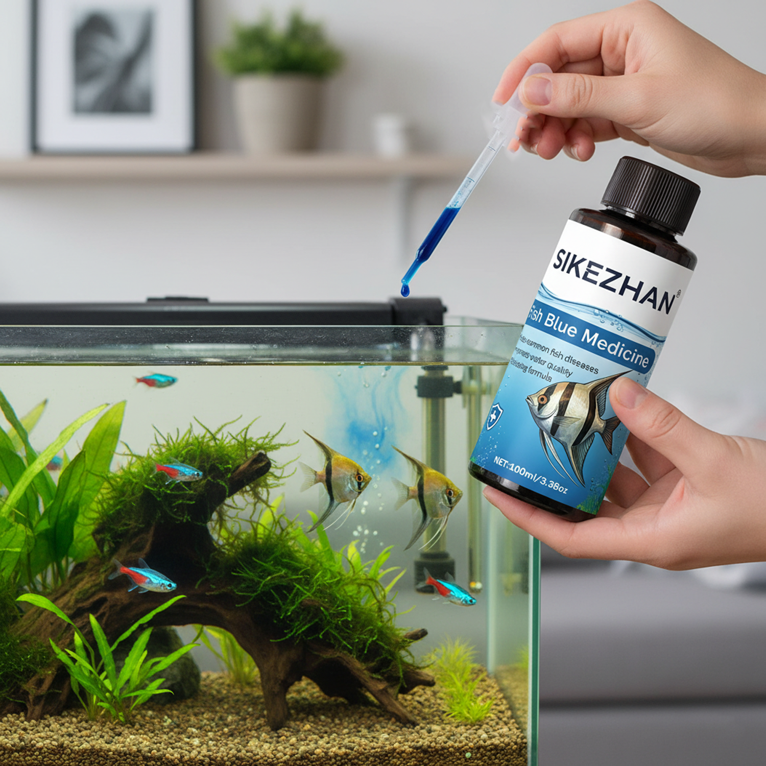 Large 500ml Methylene Blue Fis - đánh giá và giá Aquarium Fish Diseases