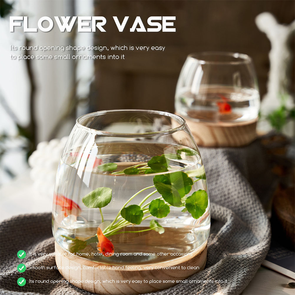 1Set Premium Glass Hydroponic  - đánh giá và giá Aquarium Fish Bowl