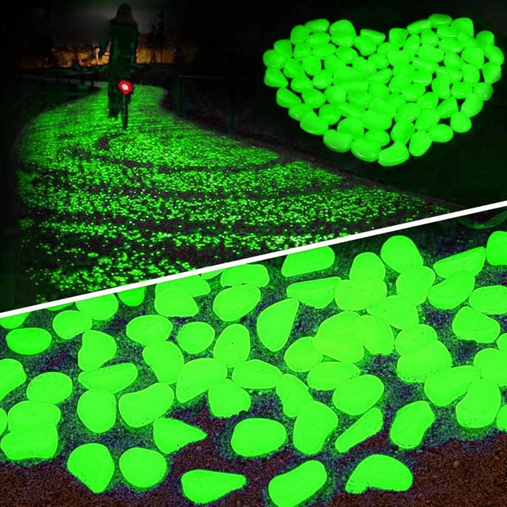 300Pcs Glow Rocks in The Dark  - đánh giá và giá Aquarium Fish Glow In The Dark