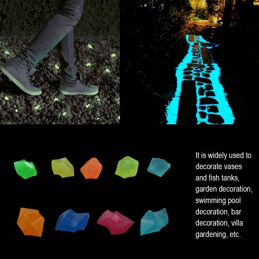 300Pcs Glow Rocks in The Dark  - đánh giá và giá Aquarium Fish Glow In The Dark