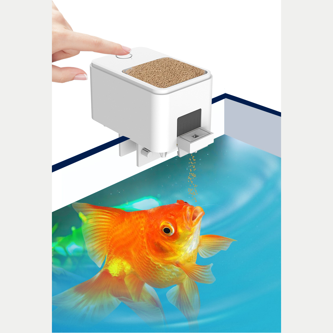 1PC WIFI/Button Version automa - đánh giá và giá Aquarium Fish Auto Feeder