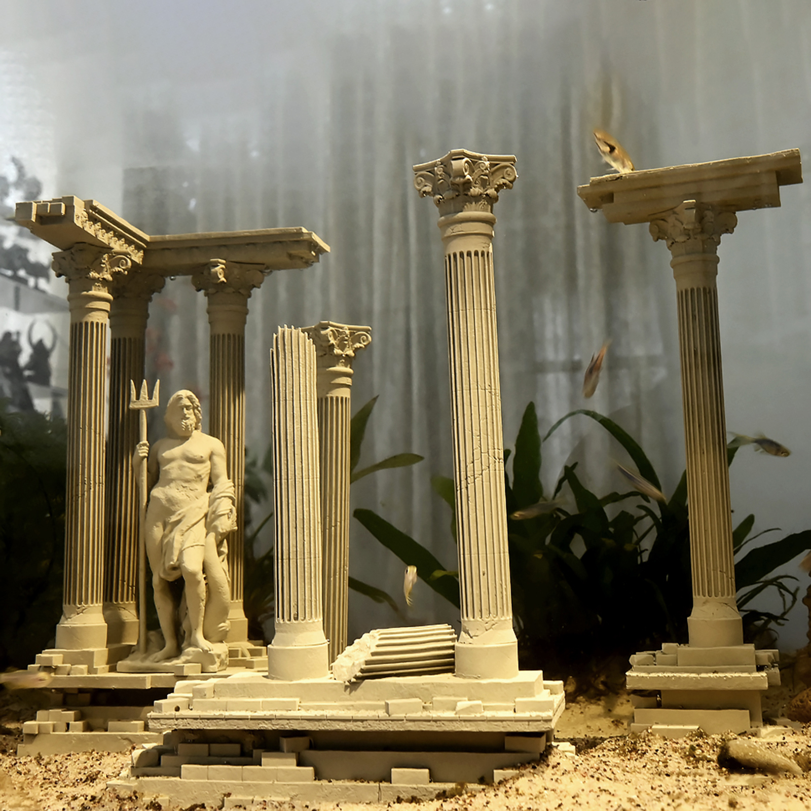 Roman Column Decoration Resin  - đánh giá và giá Aquarium Fish Elevator