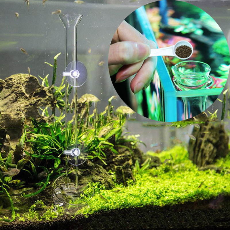 Glass Aquarium Feeder Tube Dis - đánh giá và giá Aquarium Fish Auto Feeder