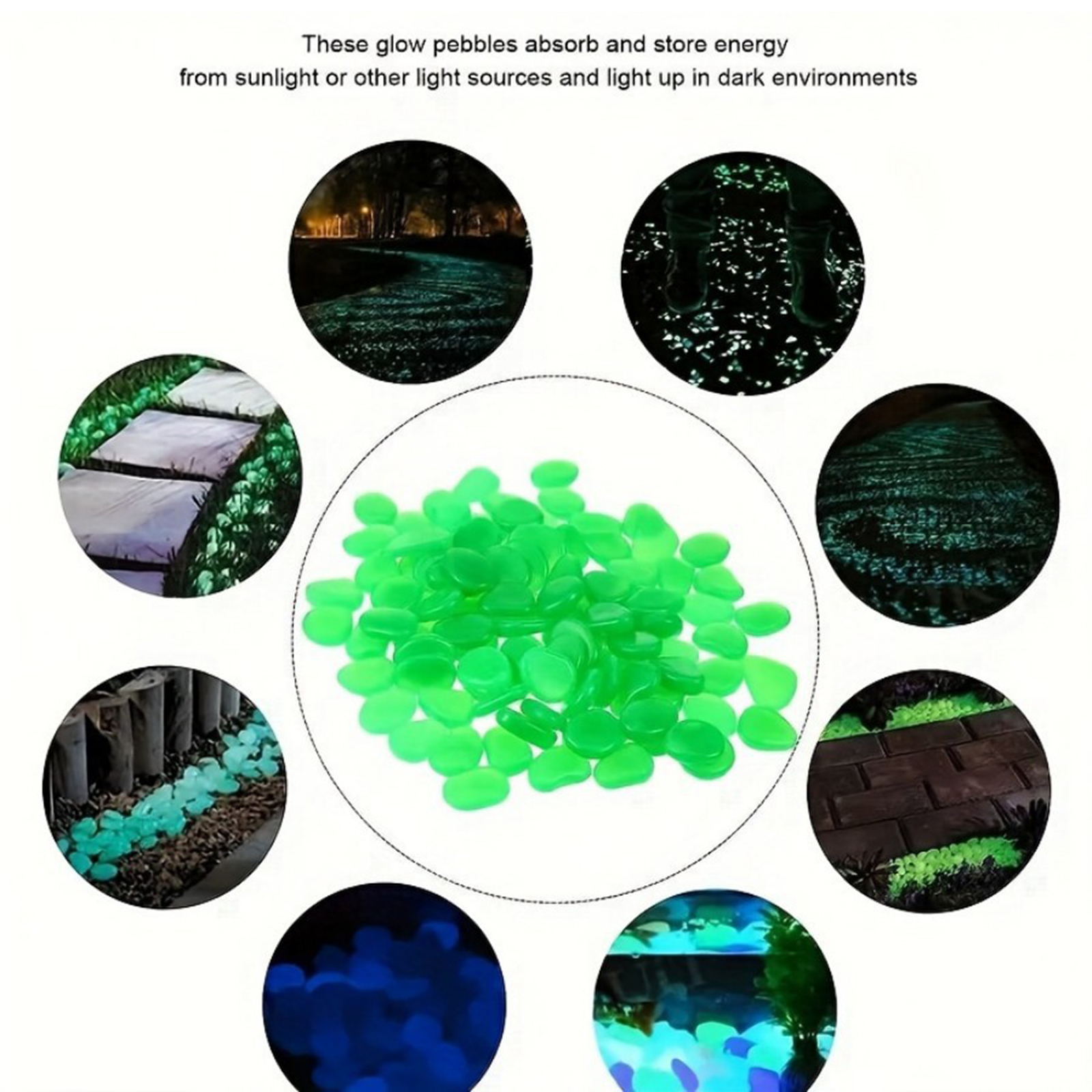 200/400/600/1000pcs Glow In Th - đánh giá và giá Aquarium Fish Glow In The Dark