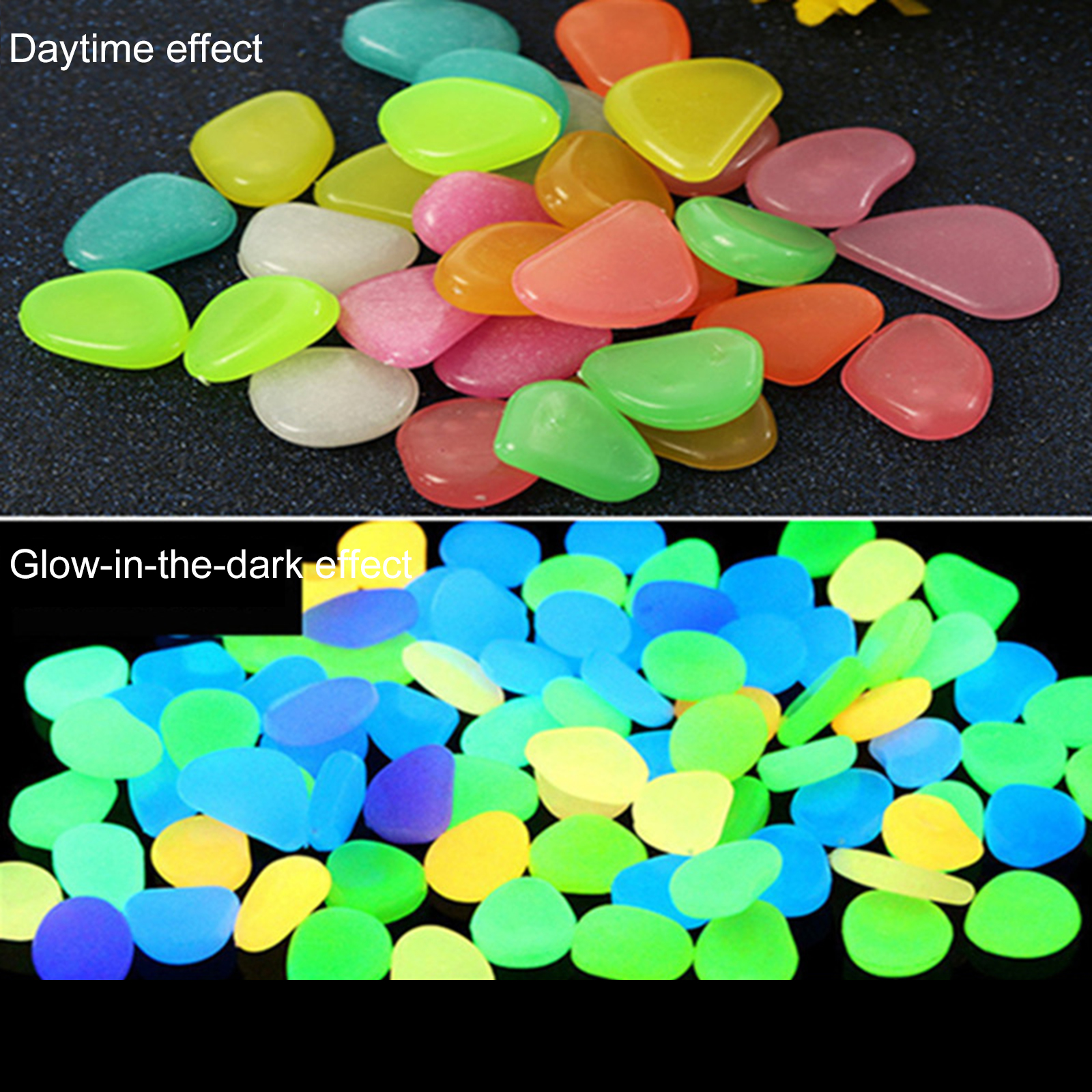 200-1000Pcs Stone Glow In Dark - đánh giá và giá Aquarium Fish Glow In The Dark