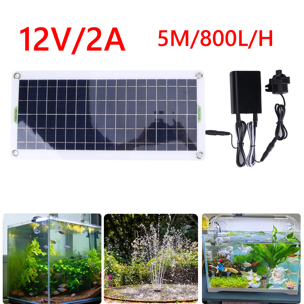 18V 30W Fountain Panel Pump Ga - đánh giá và giá Aquarium Fish Bowl