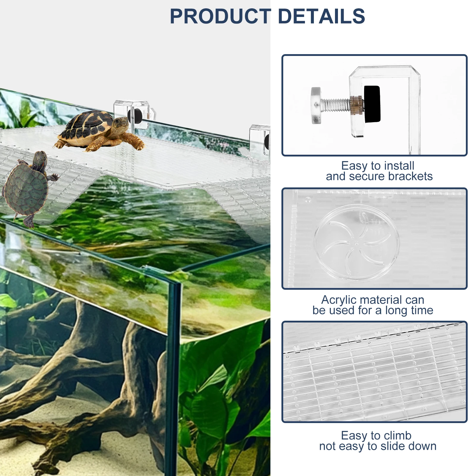 Adjustable Turtle Basking Plat - đánh giá và giá Aquarium Fish Accessories