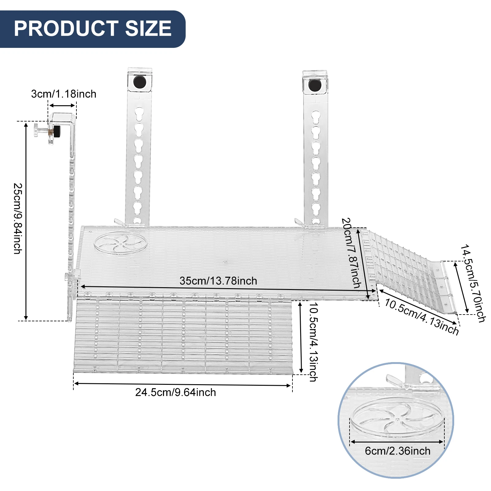Adjustable Turtle Basking Plat - đánh giá và giá Aquarium Fish Accessories