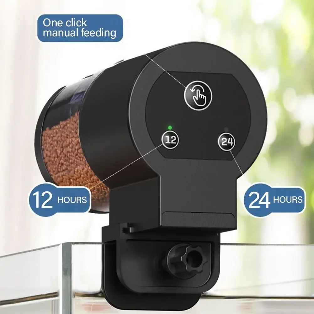 Fish Tank Intelligent Feeder T - đánh giá và giá Aquarium Fish Auto Feeder