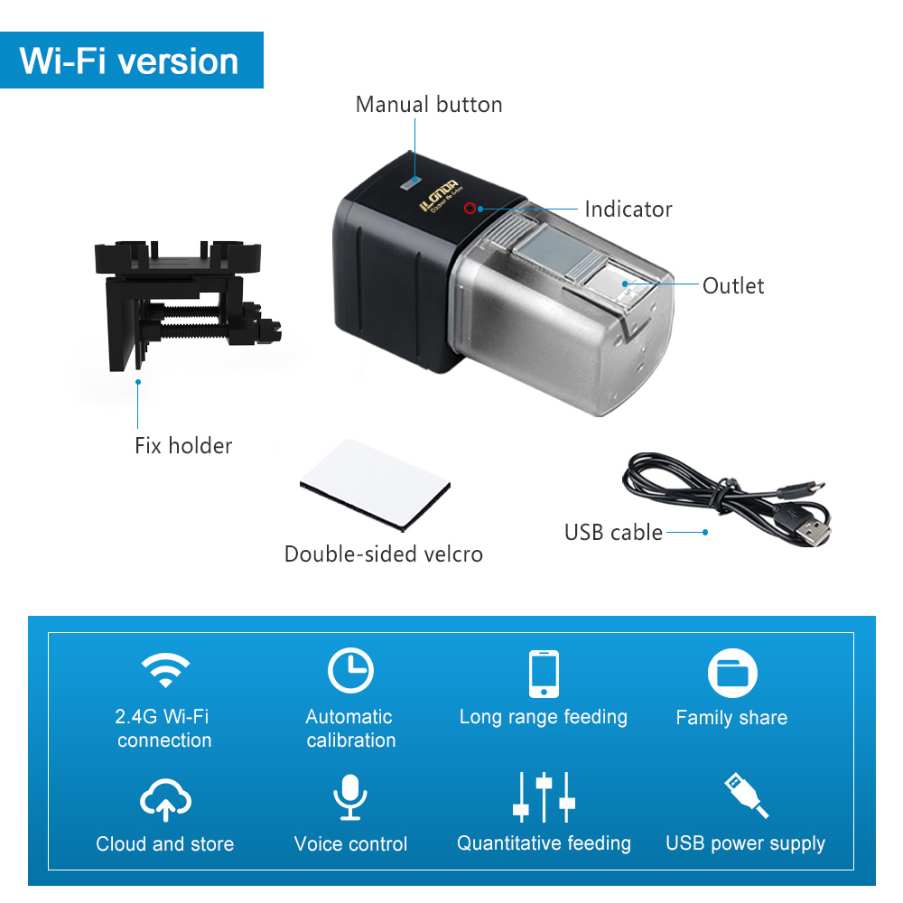 WiFi Fish Feeder Automatic Fis - đánh giá và giá Aquarium Fish Auto Feeder