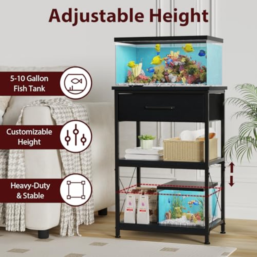 Fish Tank Stand Height Adjusta - đánh giá và giá Aquarium Fish Accessories