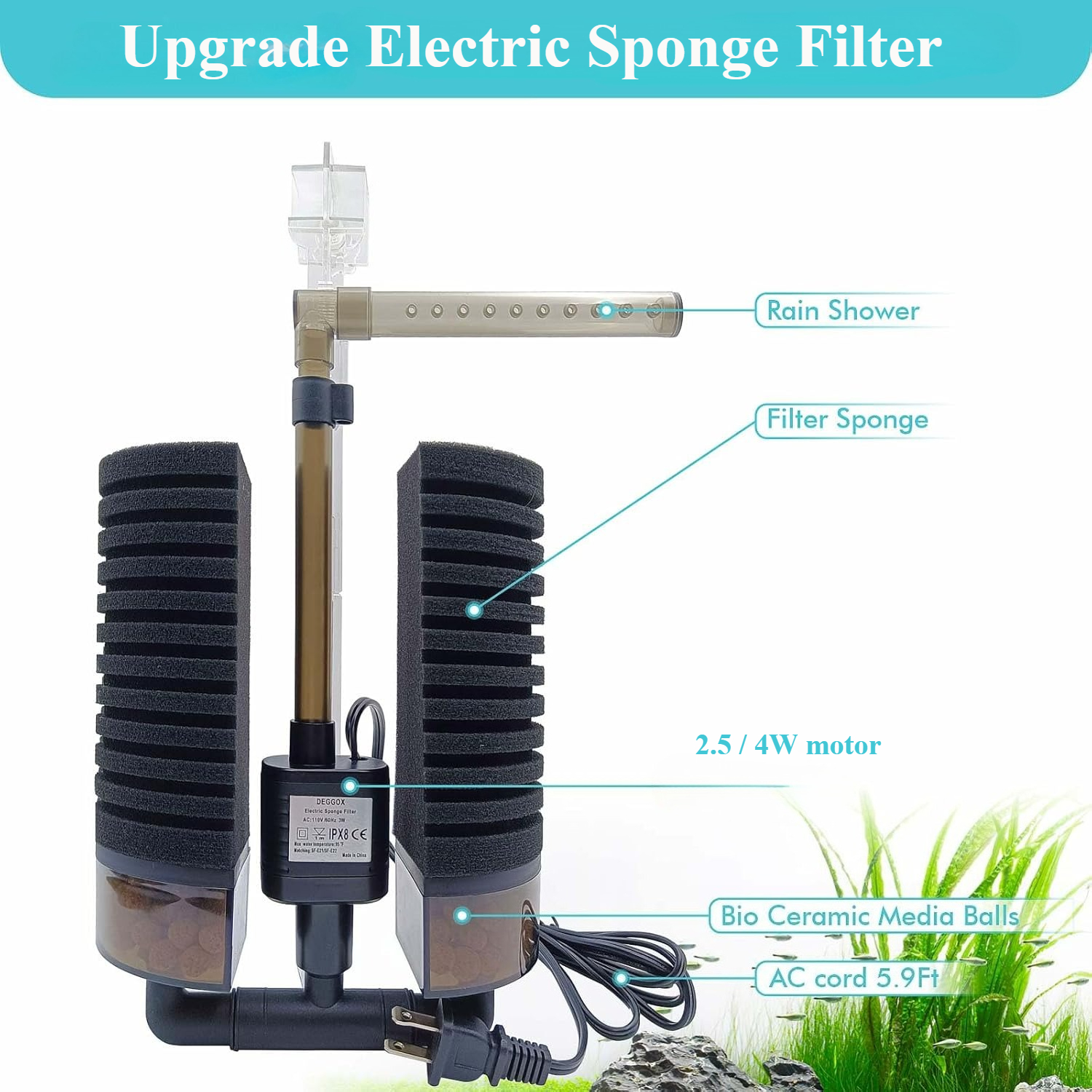 3-IN-1 Clip on Electric Power  - đánh giá và giá Aquarium Fish Electric